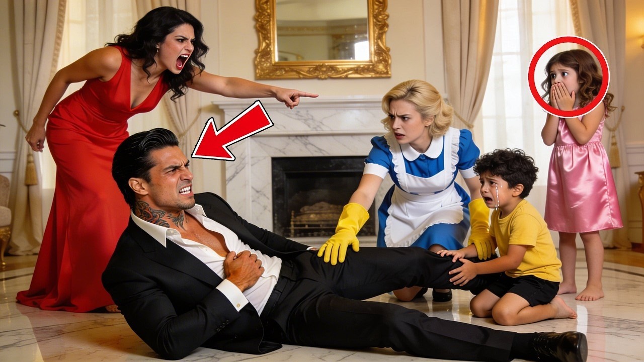 Șeful mafiei înscenează un accident acasă cu logodnica și gemenii — până când servitoarea săracă...!