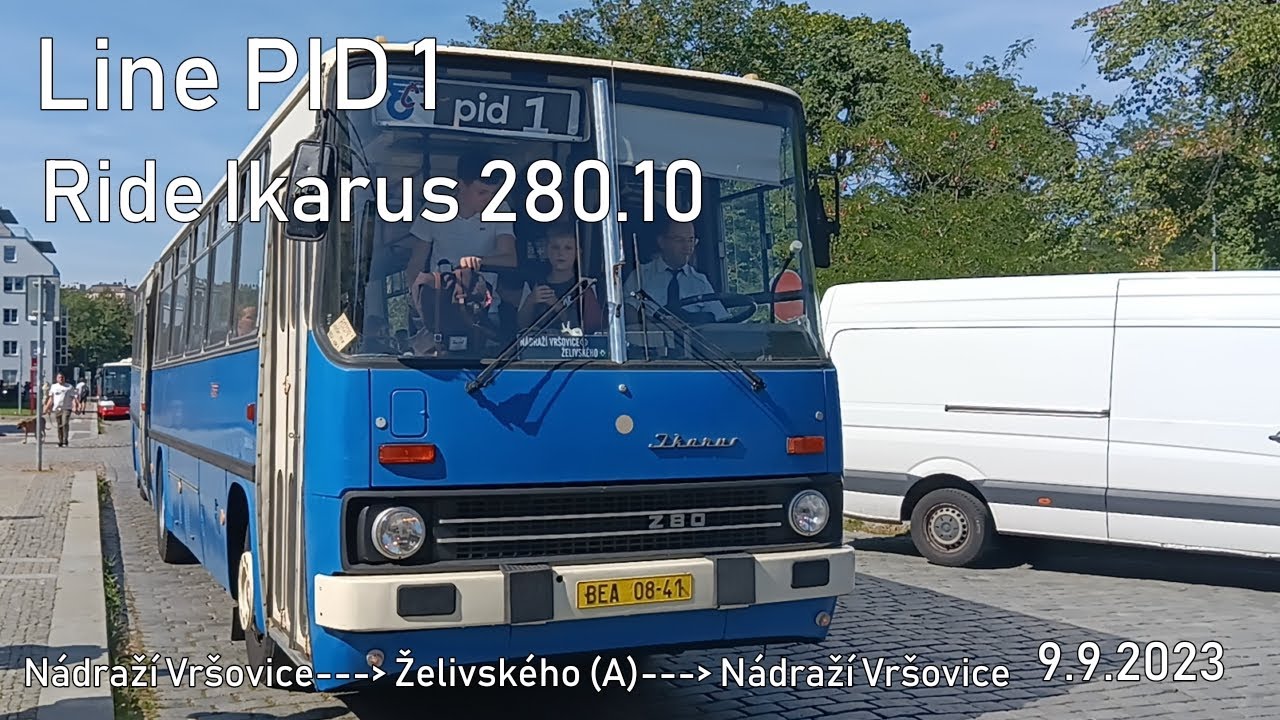 Line PID 1 Ride Ikarus 280.10 to Želivského [A]