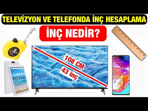 Video: Bir cetvelde 2,4 inç nedir?