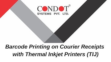 Printing Barcodes on Courier Receipts with Inkjet Printer_Thermal Inkjet Printer by Condot Systems