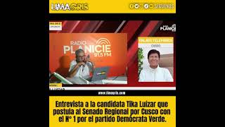 Candidata T'ika Luizar propone lucha frontal contra la corrupción