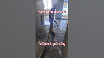 Fully automatic self leveling machine, after completing the self leveling floor pouring!#floor #fyp