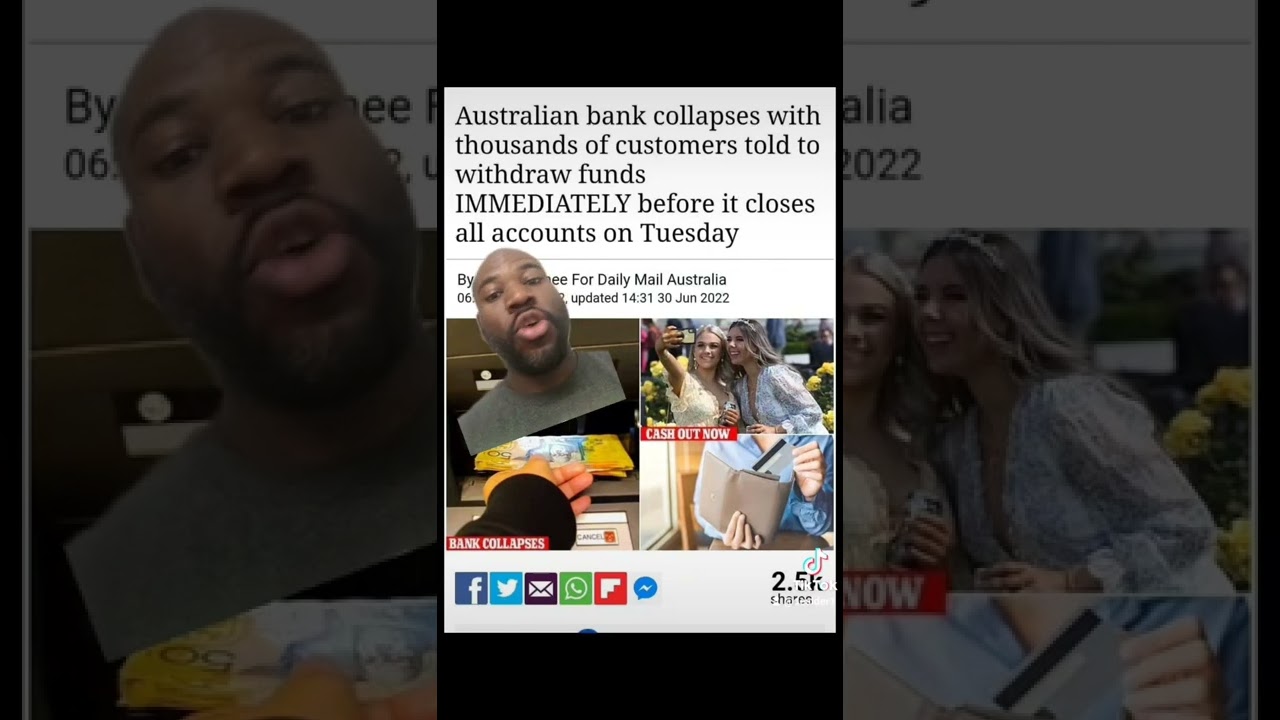 Australian Bank is collapsing right now 😬😳 