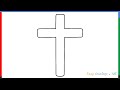How To Draw A Cross Step By Step For Beginners
