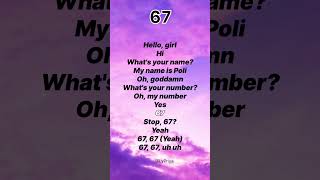 67 six Seven  Gazan Poli s viralsixsevengazantiktok  song trending shorts