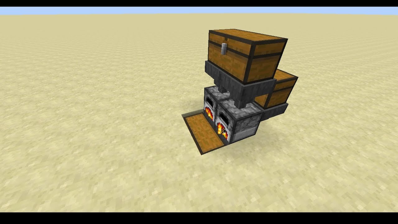 Minecraft mini super smelter tutorial (for better video check my