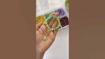 Crackle beads bracelet making /#shorts #handmade #diy #bracelet @hiddentalentz2442