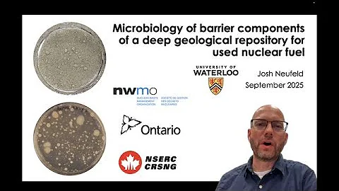Microbiology of barrier components of a deep geological repository for used nuclear fuel