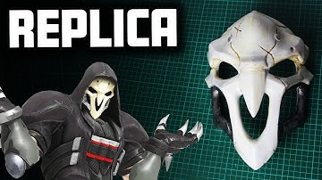 3D Printed REAPER MASK from Overwatch Replica- Timelapse