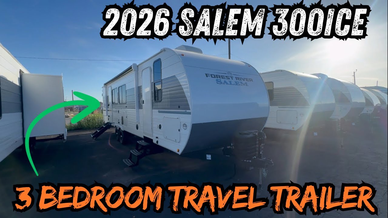 3 Bedroom Travel Trailer?! 2026 Salem 300ICE - YouTube