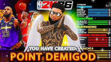 BEST 2-WAY POINT GUARD BUILD IN NBA 2K26! *NEW* OVERPOWERED DEMIGOD BUILD! BEST 6’1 GUARD BUILD 2K26