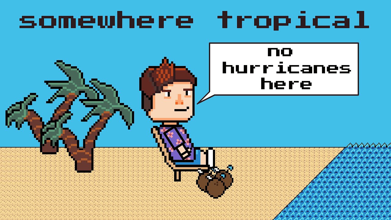 Why there are no hurricanes at the equator || Pixel art animation