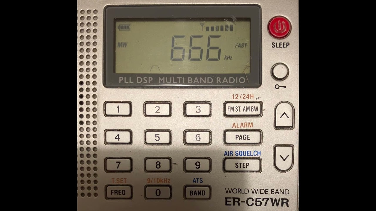 666kHz NHK大阪R1 100kw→90kw（出力減力アナウンス）　2025/12/16  