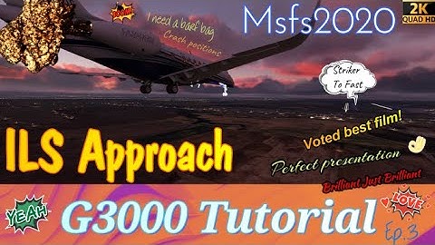 Msfs2020 *G3000* ILS approach and landing- Cessna Longitude Fun tutorial *Sensational* Ep.3