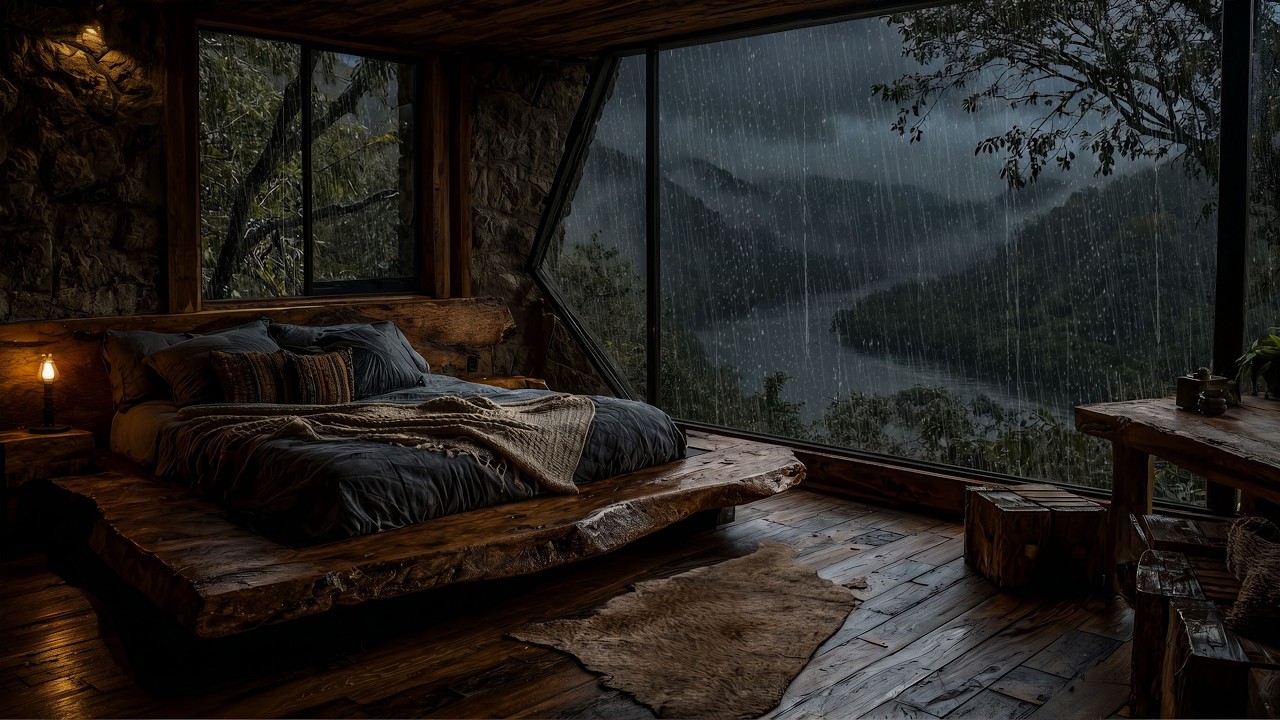 Duerme Rápido y Sin Estrés con Lluvia y Truenos – Sonidos de Lluvia ...