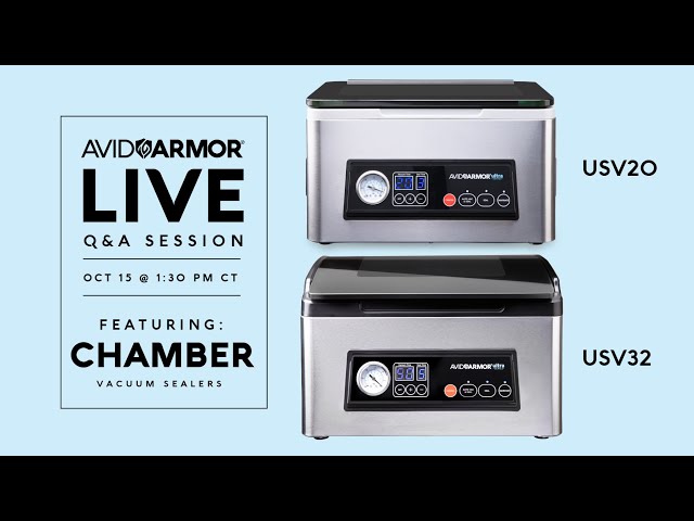 USV20 & USV32 Chamber Vacuum Sealer Live Q&A