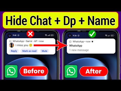 How To Hide WhatsApp Notification On Home Screen, How To Hide WhatsApp Message Notification