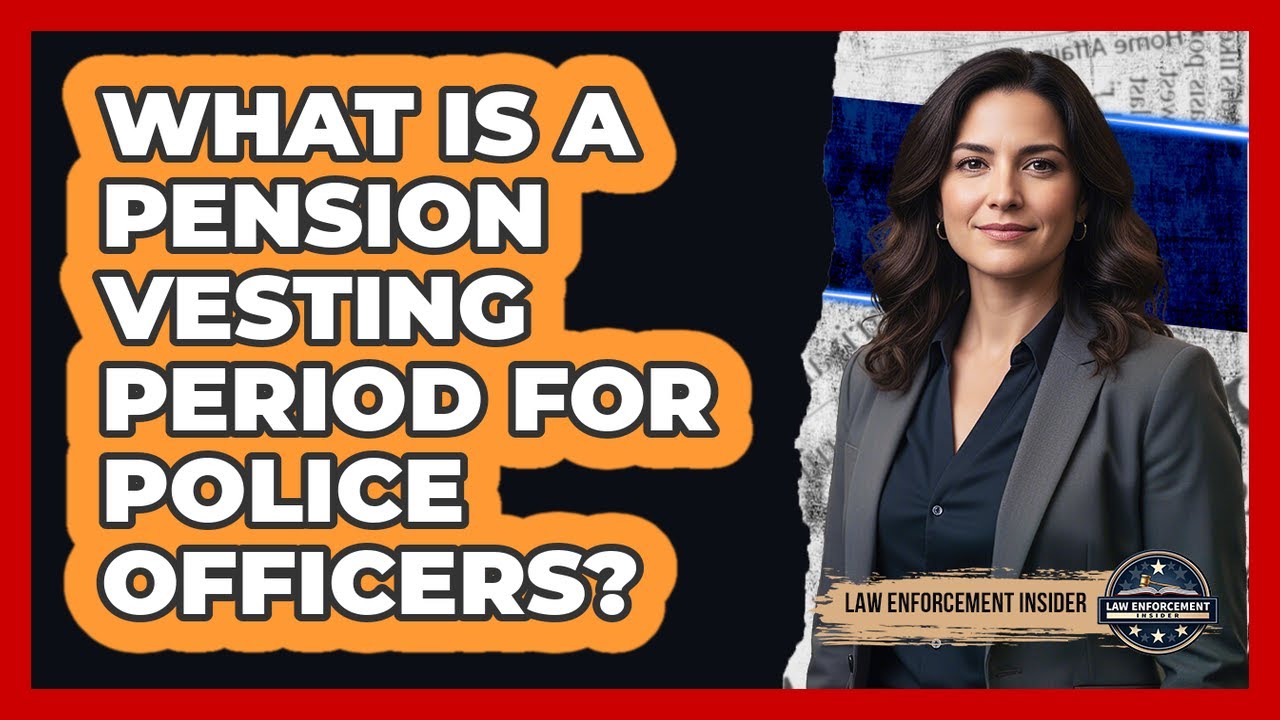 What Is A Pension Vesting Period For Police Officers? - Law Enforcement Insider