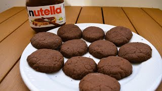 Nutella Cookies Einfaches Rezept mit nur 3 Zutaten