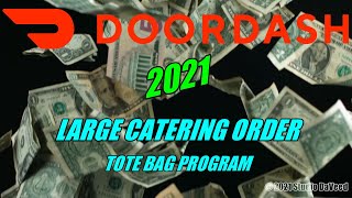 2021 DOORDASH CATERING LARGE ORDER TOTE BAG PROGRAM