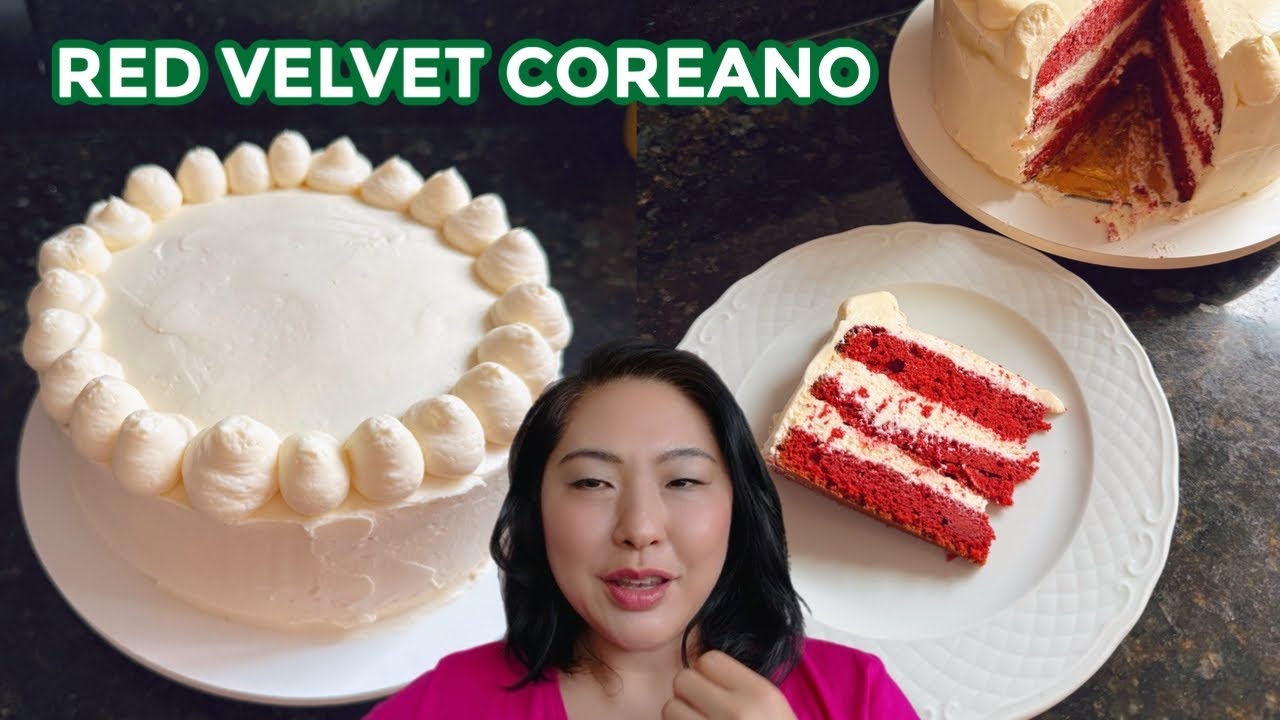  BOLO RED VELVET COREANO (mais leve, gelado e menos doce)