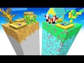 Mikey Family Poor vs JJ Family Rich CHUNK VILAGE Survival Battle in Minecraft! - Maizen