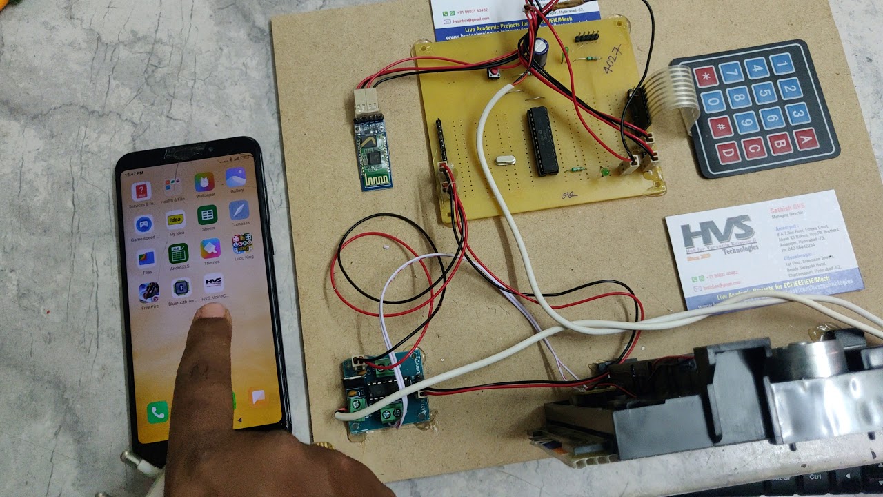 Door Automation System based on speech and Keypad - YouTube