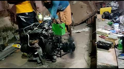 Maruthi 800 engine start fitted with variable pitch propeller hub for an Air boat...