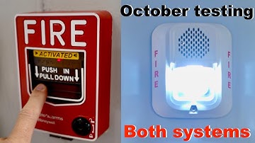 Testing Both My Fire Alarm Systems And Back-up Generator/Emergency Lighting | October Testing