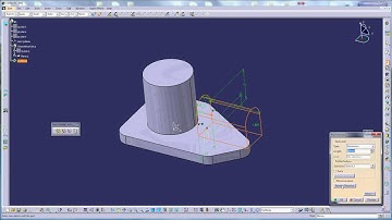 catia v5 tutorial beginner 5 sketch pad hole radius angle