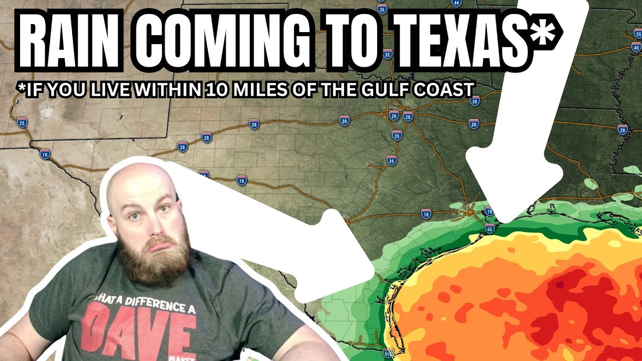 Rain coming to the Texas Gulf Coast on Friday & Saturday - YouTube