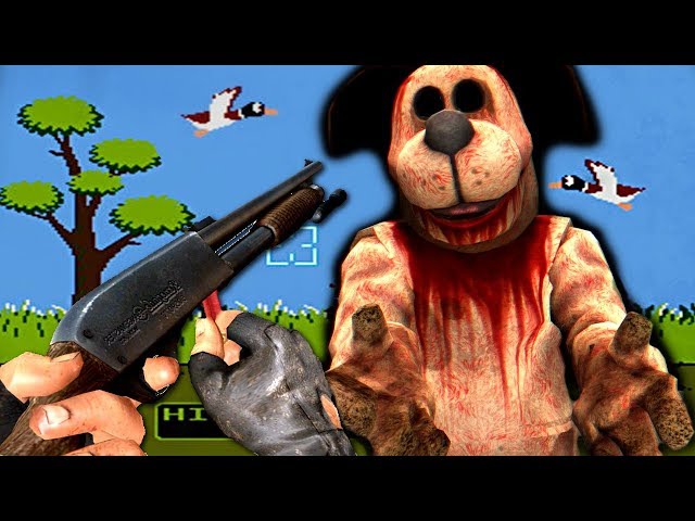 duck hunt but it's a horror game class=