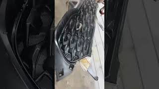 Front Grill Matt Black Convert To Metallic Black..kia Sonet