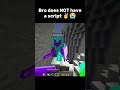 Give egg the script bro 😭🥀 Minecraft Unstable Smp #shorts #memes