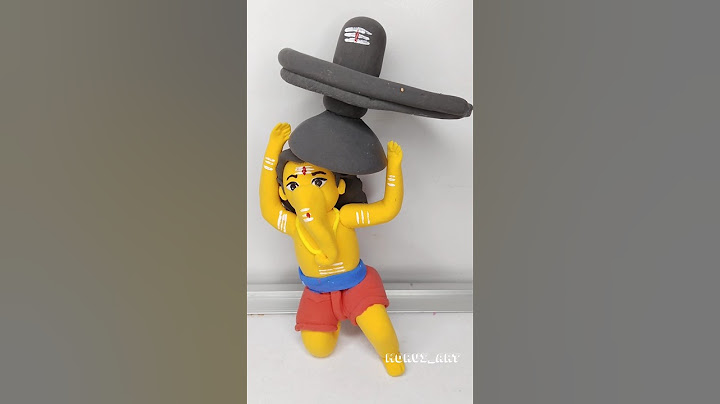 DIY Clay Bahubali Ganesh Idol Making 💪 #shorts