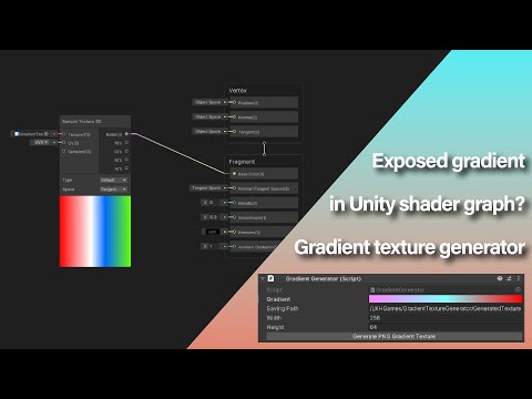 Unity shader graph exposed gradient | Gradient texture generator