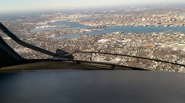 Hyperlapse Visual Approach to runway 29 Portland, Maine Airport.