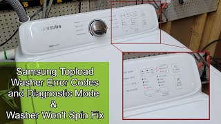 How to Find Samsung Washer Error Codes & Fix a Samsung Washer Not Spinning