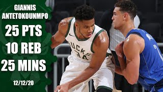 Giannis Antetokounmpo scores 25 points in 25 minutes | 2020 NBA Preseason Highlights