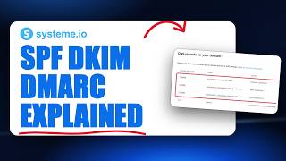 SPF, DKIM and DMARC in Systeme.io, Explained in Plain English