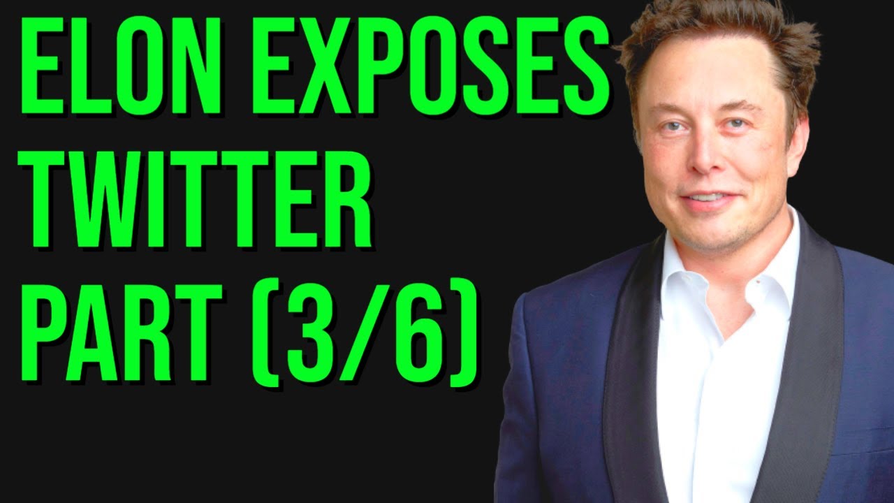 Elon Musk LIVE Twitter Space discussing Twitter Leaks! HUGE INFORMATION... Part (3/6)