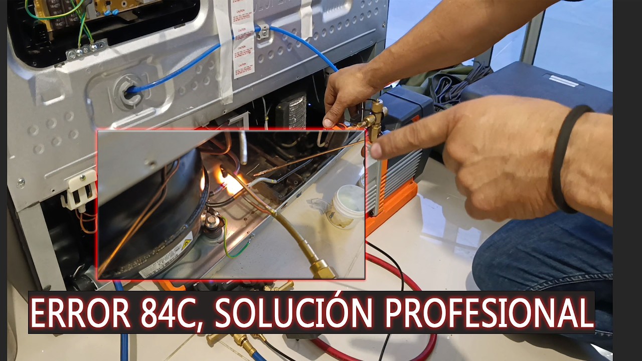Instalación compresor inveter samsung error 84c 