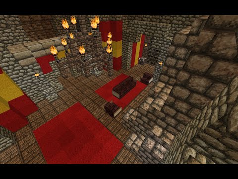 Exploring the Gryffindor Common Room - Minecraft Harry Potter RPG Part 8