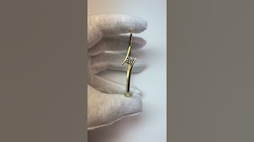 Single Diamond Bangle 0.75 Carats Ladies Jewelry New