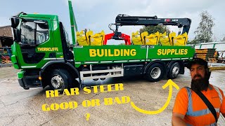 INCREDIBLEREAR STEERHGV DRIVERCRANE OPERATORBUILDING SUPPLIESVOLVOHIABLARGE GOODSDELIVERY