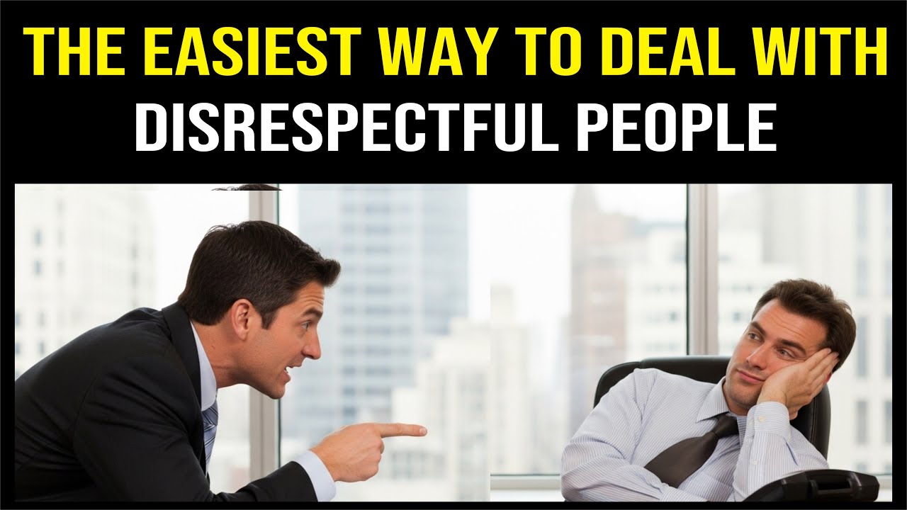 How to respond to disrespectful behavior - YouTube