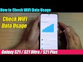 Galaxy S21/Ultra/Plus: How to Check WiFi Data Usage