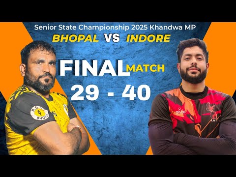 🔴 Live 🔥 Bhopal vs Indore 🔥 Final Match khandwa kabaddi