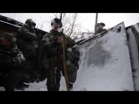 Debaltseve frontline- mortar passes 10m over head