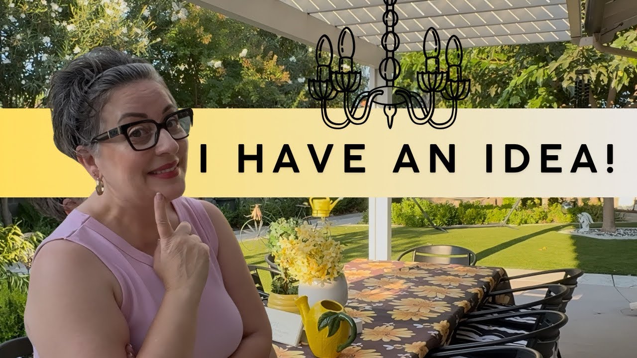 DIY Garden Chandelier - Habitat for Humanity Restore Find!